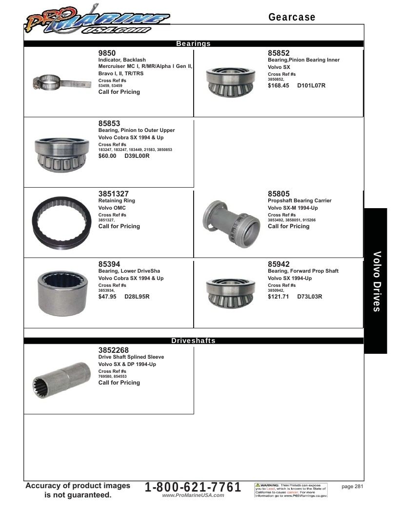 Pro Marine USA Inboard and Sterndrive Parts Catalog Weekly Ad January 1 - December 31, 2026