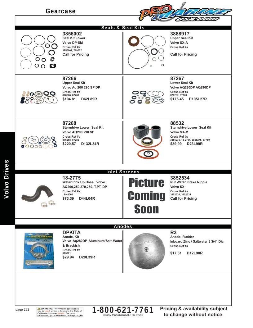 Pro Marine USA Inboard and Sterndrive Parts Catalog Weekly Ad January 1 - December 31, 2026