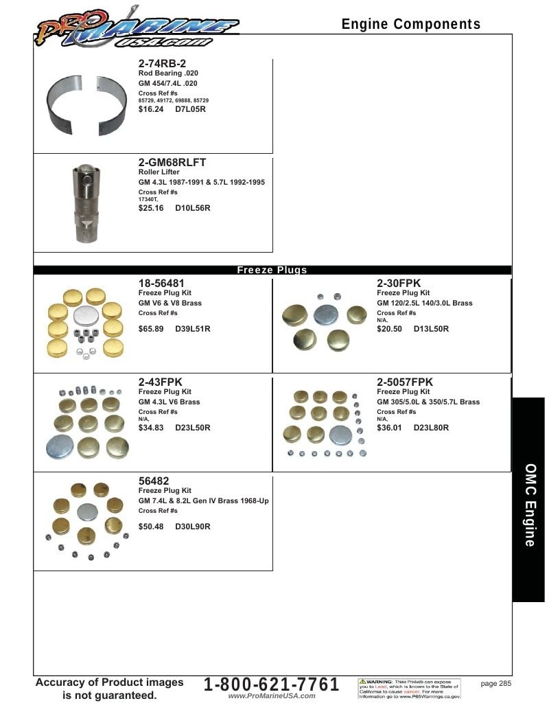 Pro Marine USA Inboard and Sterndrive Parts Catalog Weekly Ad January 1 - December 31, 2026