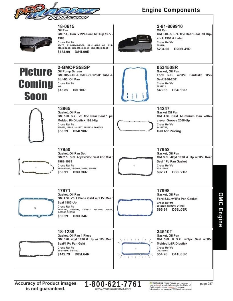 Pro Marine USA Inboard and Sterndrive Parts Catalog Weekly Ad January 1 - December 31, 2026