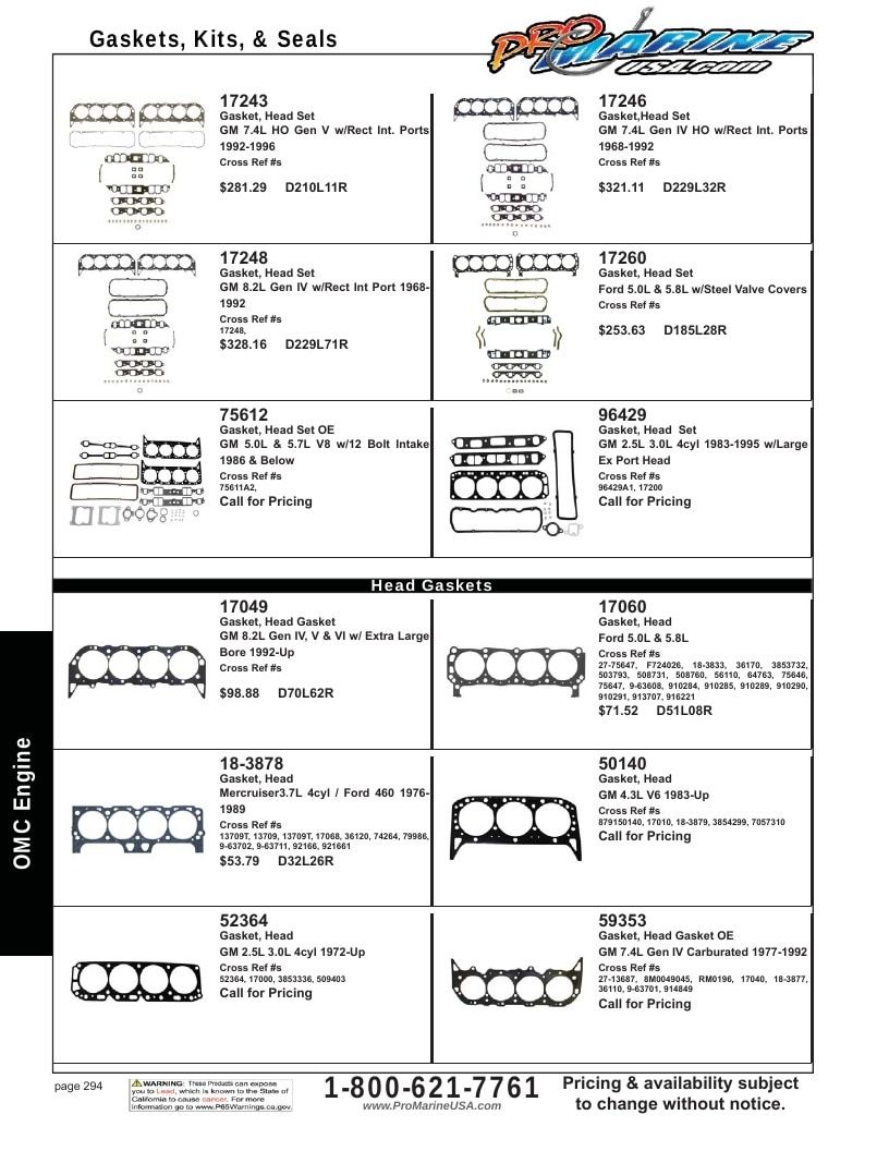 Pro Marine USA Inboard and Sterndrive Parts Catalog Weekly Ad January 1 - December 31, 2026