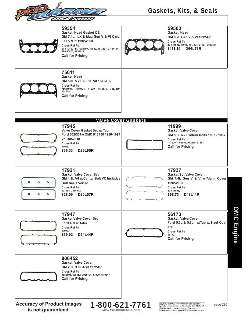 Pro Marine USA Inboard and Sterndrive Parts Catalog Weekly Ad January 1 - December 31, 2026