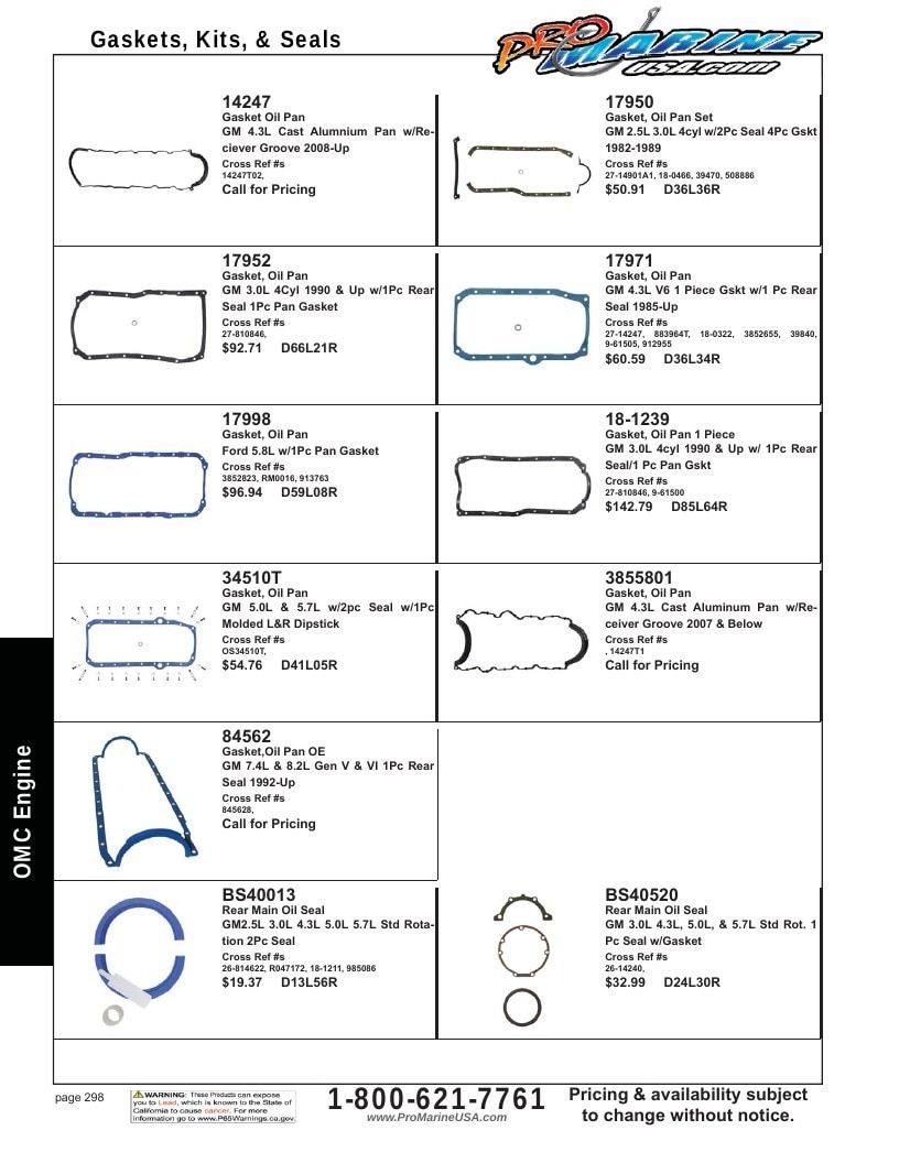 Pro Marine USA Inboard and Sterndrive Parts Catalog Weekly Ad January 1 - December 31, 2026