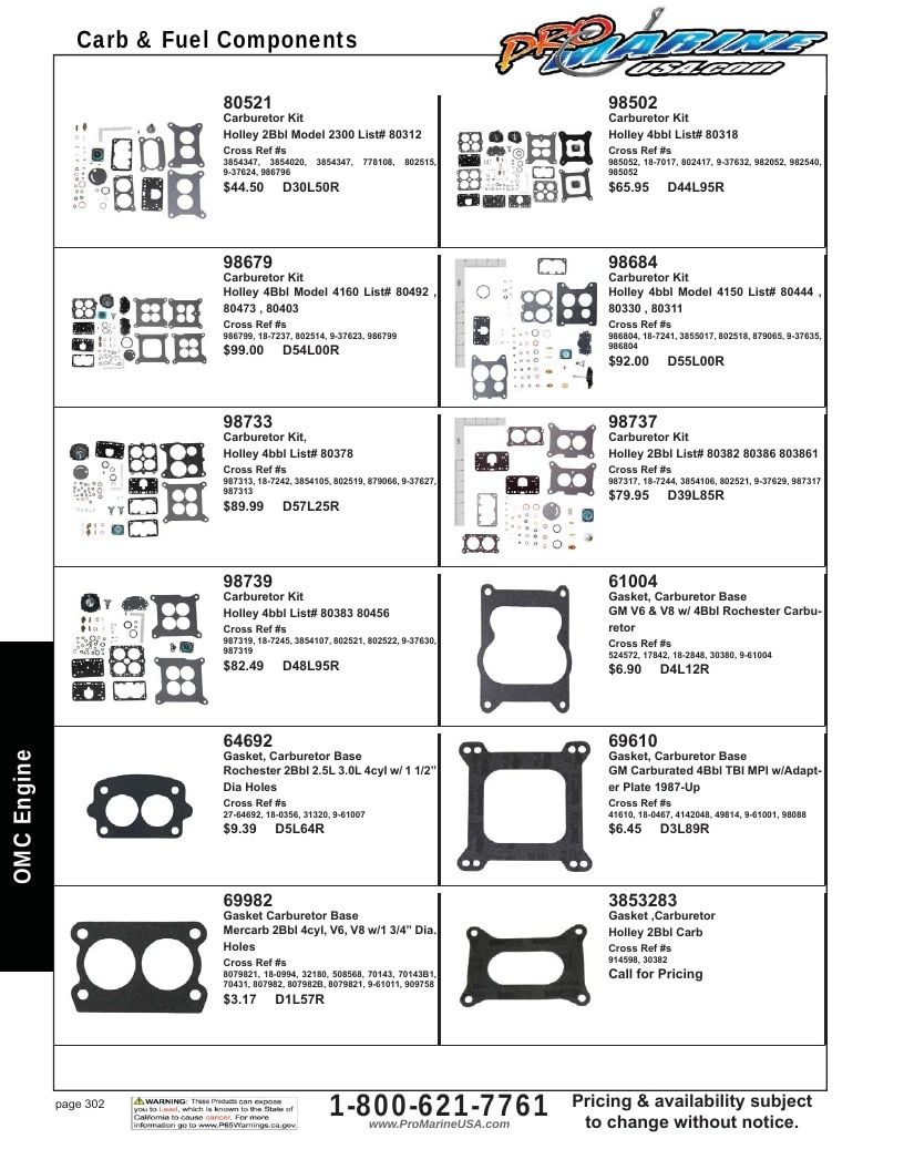 Pro Marine USA Inboard and Sterndrive Parts Catalog Weekly Ad January 1 - December 31, 2026