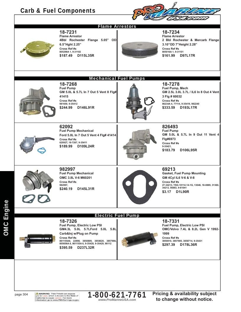 Pro Marine USA Inboard and Sterndrive Parts Catalog Weekly Ad January 1 - December 31, 2026