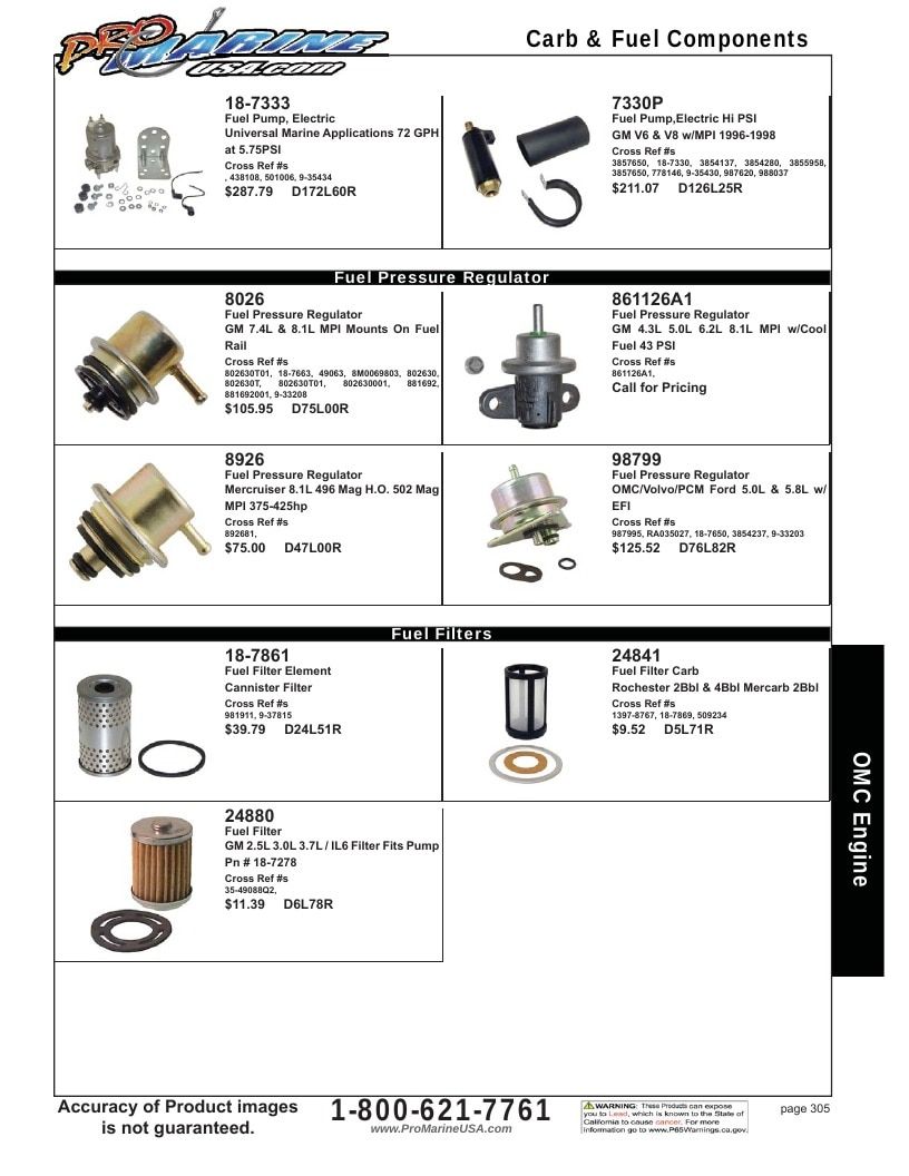Pro Marine USA Inboard and Sterndrive Parts Catalog Weekly Ad January 1 - December 31, 2026