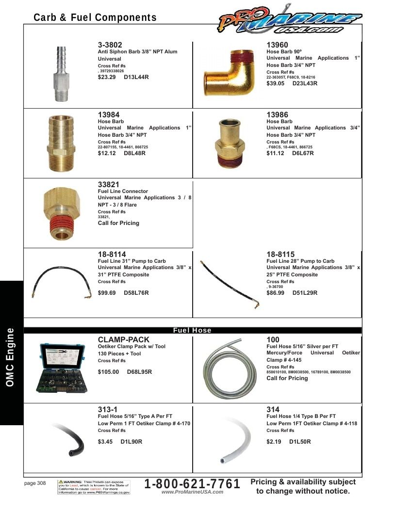 Pro Marine USA Inboard and Sterndrive Parts Catalog Weekly Ad January 1 - December 31, 2026