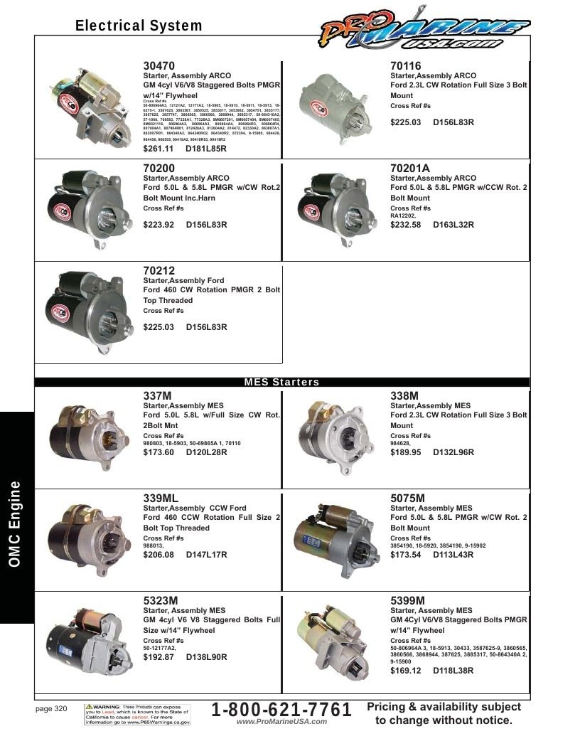 Pro Marine USA Inboard and Sterndrive Parts Catalog Weekly Ad January 1 - December 31, 2026