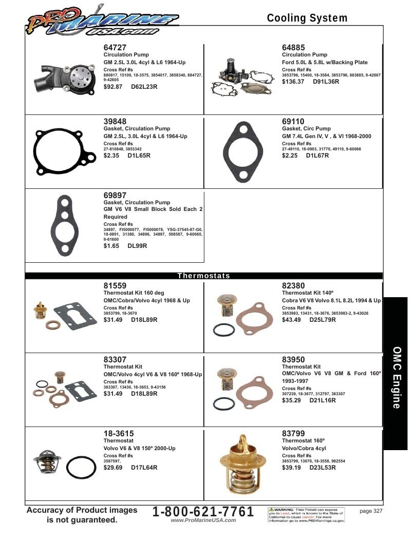 Pro Marine USA Inboard and Sterndrive Parts Catalog Weekly Ad January 1 - December 31, 2026