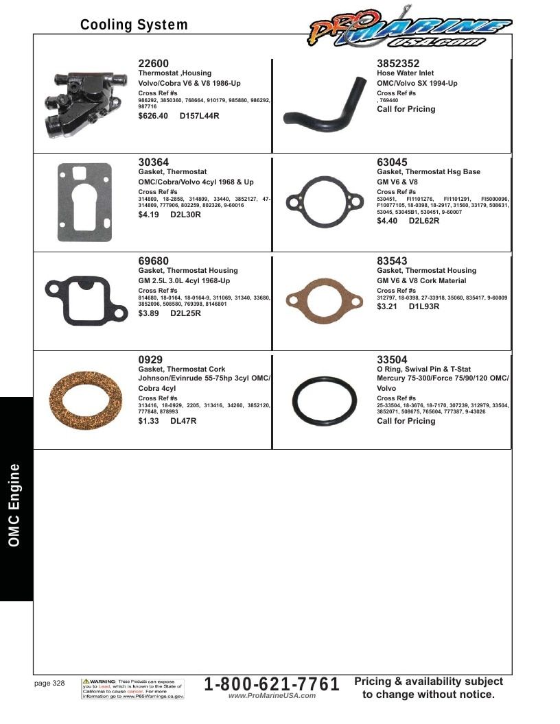 Pro Marine USA Inboard and Sterndrive Parts Catalog Weekly Ad January 1 - December 31, 2026