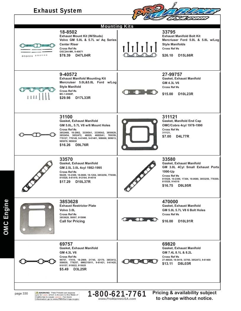 Pro Marine USA Inboard and Sterndrive Parts Catalog Weekly Ad January 1 - December 31, 2026
