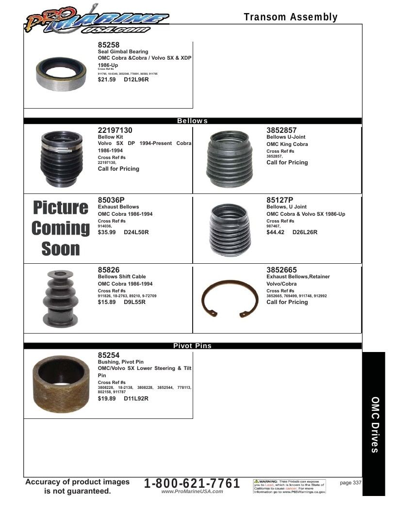 Pro Marine USA Inboard and Sterndrive Parts Catalog Weekly Ad January 1 - December 31, 2026