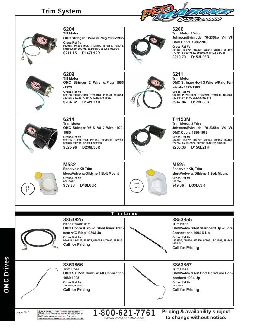 Pro Marine USA Inboard and Sterndrive Parts Catalog Weekly Ad January 1 - December 31, 2026
