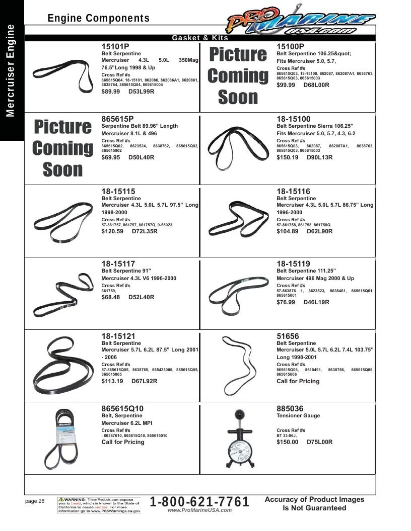 Pro Marine USA Inboard and Sterndrive Parts Catalog Weekly Ad January 1 - December 31, 2026