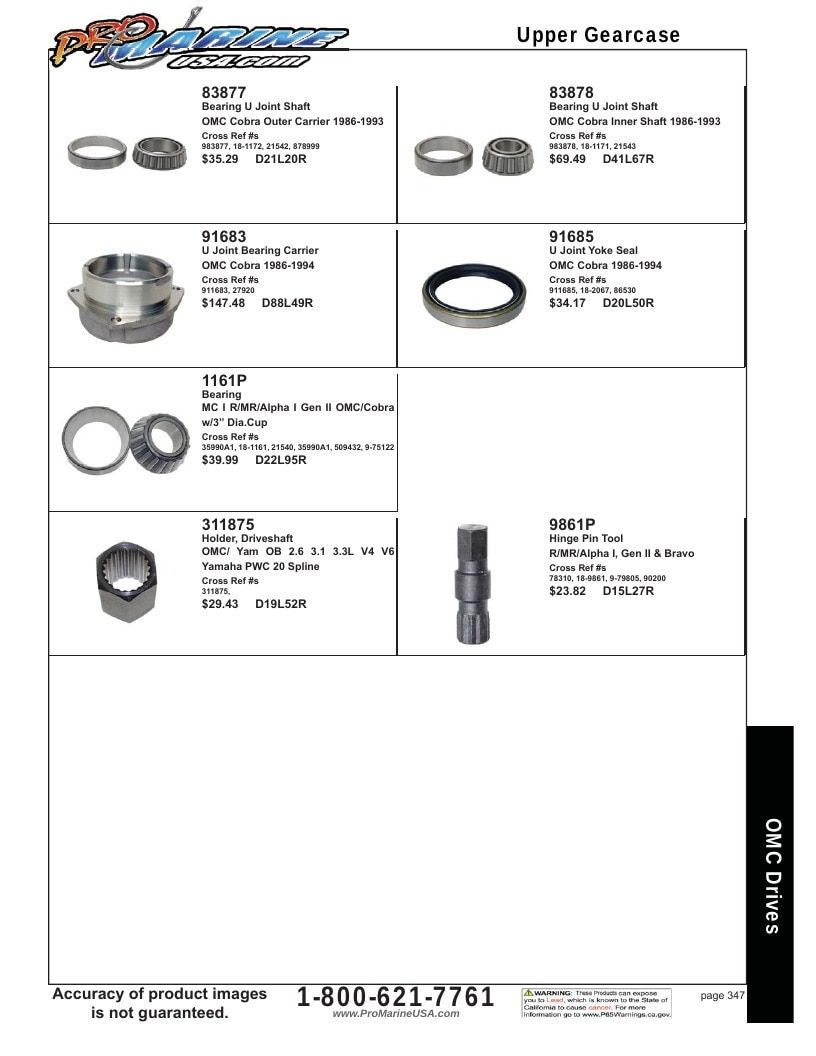 Pro Marine USA Inboard and Sterndrive Parts Catalog Weekly Ad January 1 - December 31, 2026