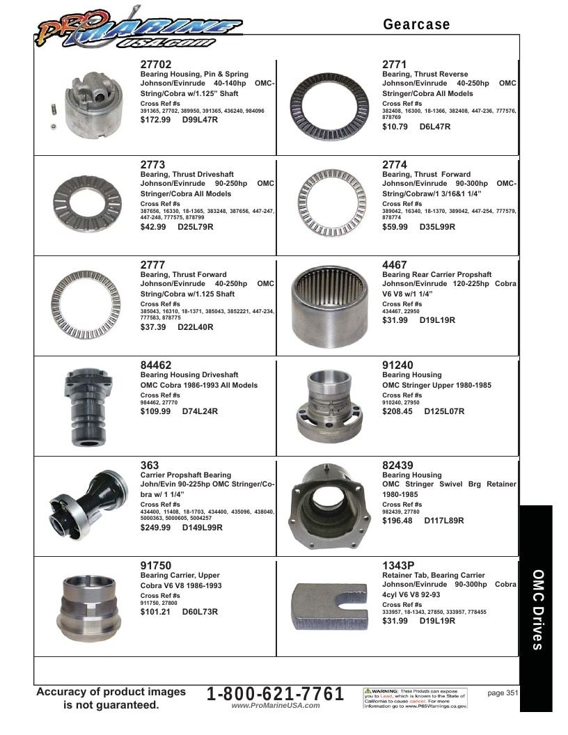 Pro Marine USA Inboard and Sterndrive Parts Catalog Weekly Ad January 1 - December 31, 2026