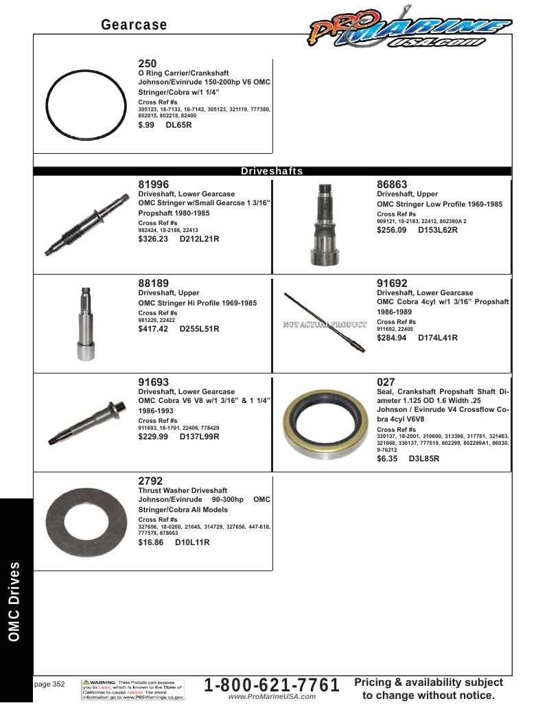 Pro Marine USA Inboard and Sterndrive Parts Catalog Weekly Ad January 1 - December 31, 2026