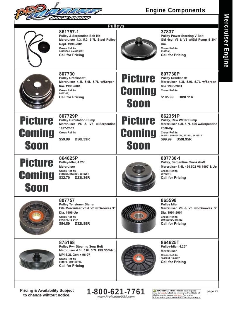 Pro Marine USA Inboard and Sterndrive Parts Catalog Weekly Ad January 1 - December 31, 2026