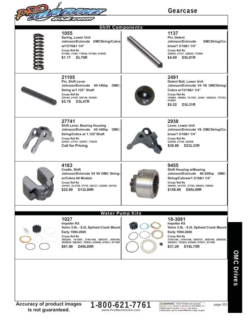 Pro Marine USA Inboard and Sterndrive Parts Catalog Weekly Ad January 1 - December 31, 2026