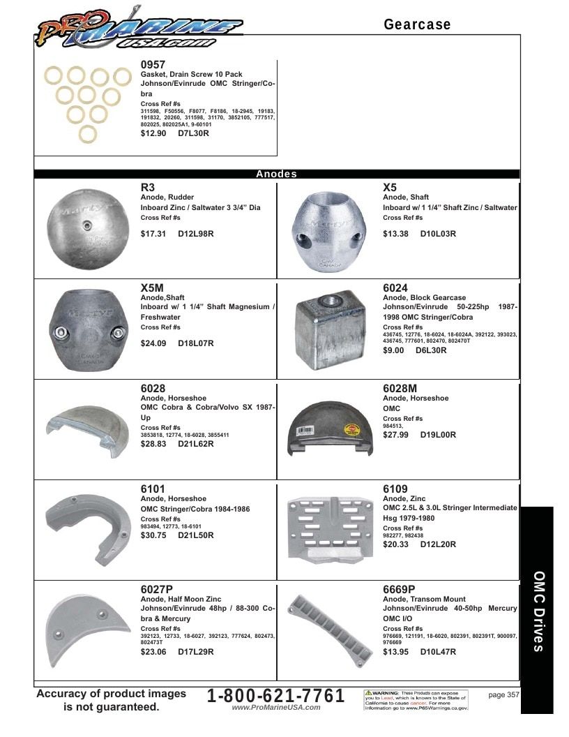 Pro Marine USA Inboard and Sterndrive Parts Catalog Weekly Ad January 1 - December 31, 2026