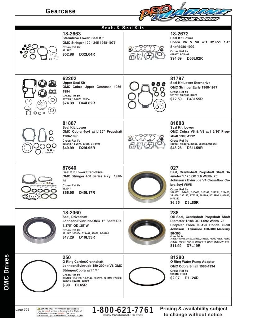 Pro Marine USA Inboard and Sterndrive Parts Catalog Weekly Ad January 1 - December 31, 2026