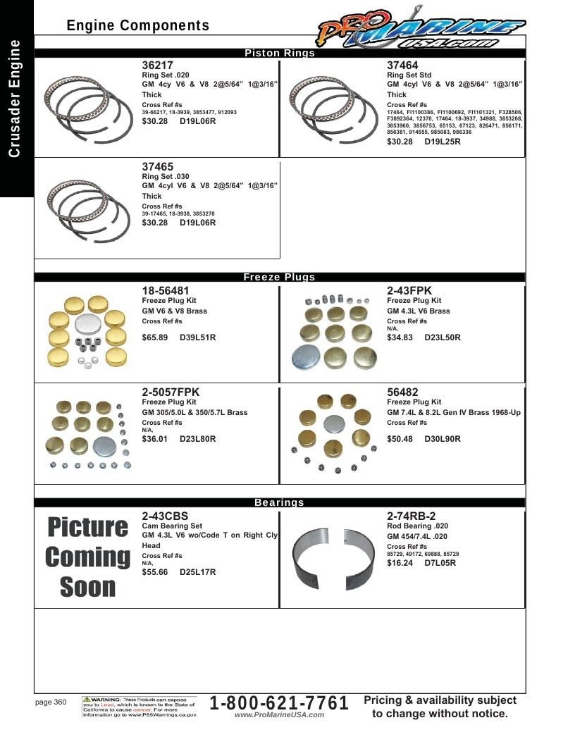 Pro Marine USA Inboard and Sterndrive Parts Catalog Weekly Ad January 1 - December 31, 2026