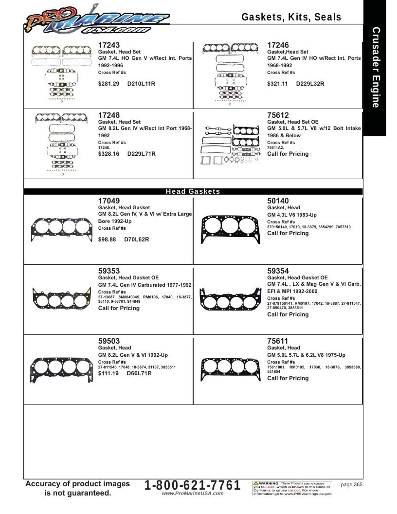 Pro Marine USA Inboard and Sterndrive Parts Catalog Weekly Ad January 1 - December 31, 2026