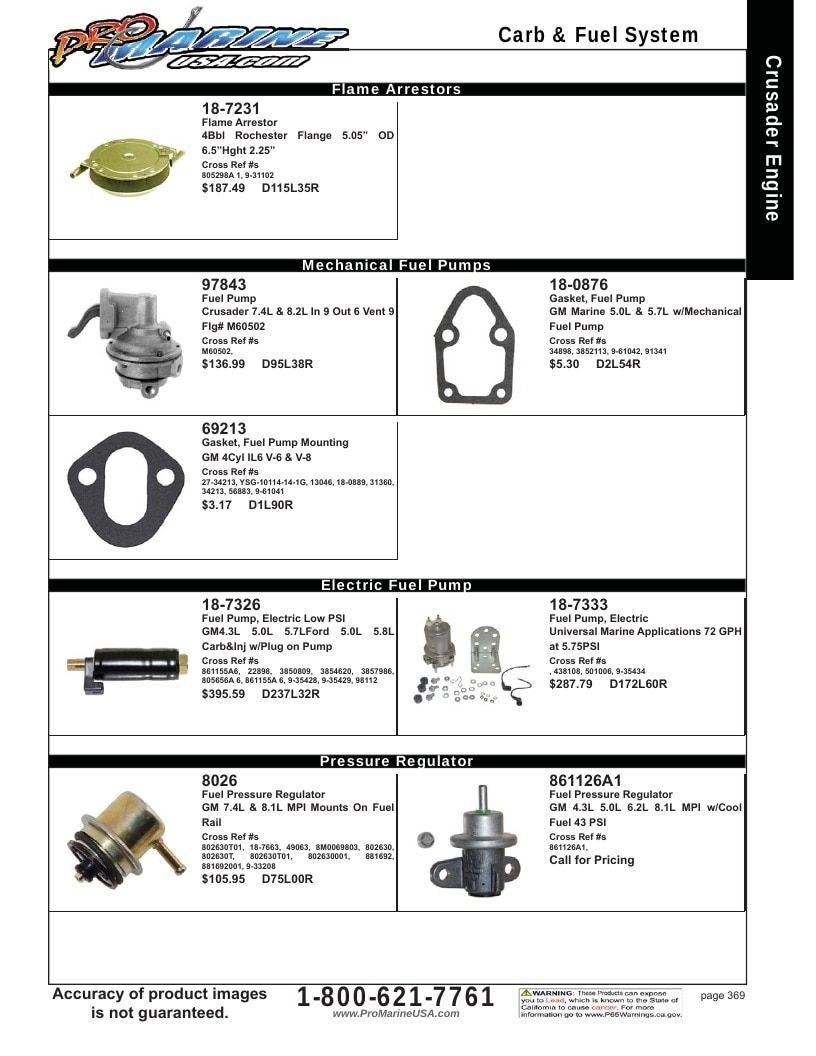 Pro Marine USA Inboard and Sterndrive Parts Catalog Weekly Ad January 1 - December 31, 2026
