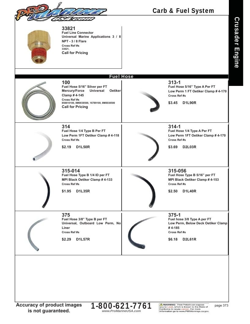 Pro Marine USA Inboard and Sterndrive Parts Catalog Weekly Ad January 1 - December 31, 2026
