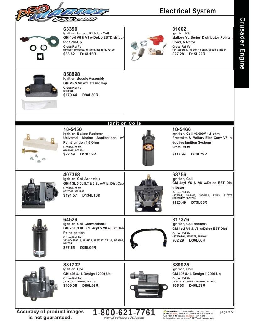 Pro Marine USA Inboard and Sterndrive Parts Catalog Weekly Ad January 1 - December 31, 2026