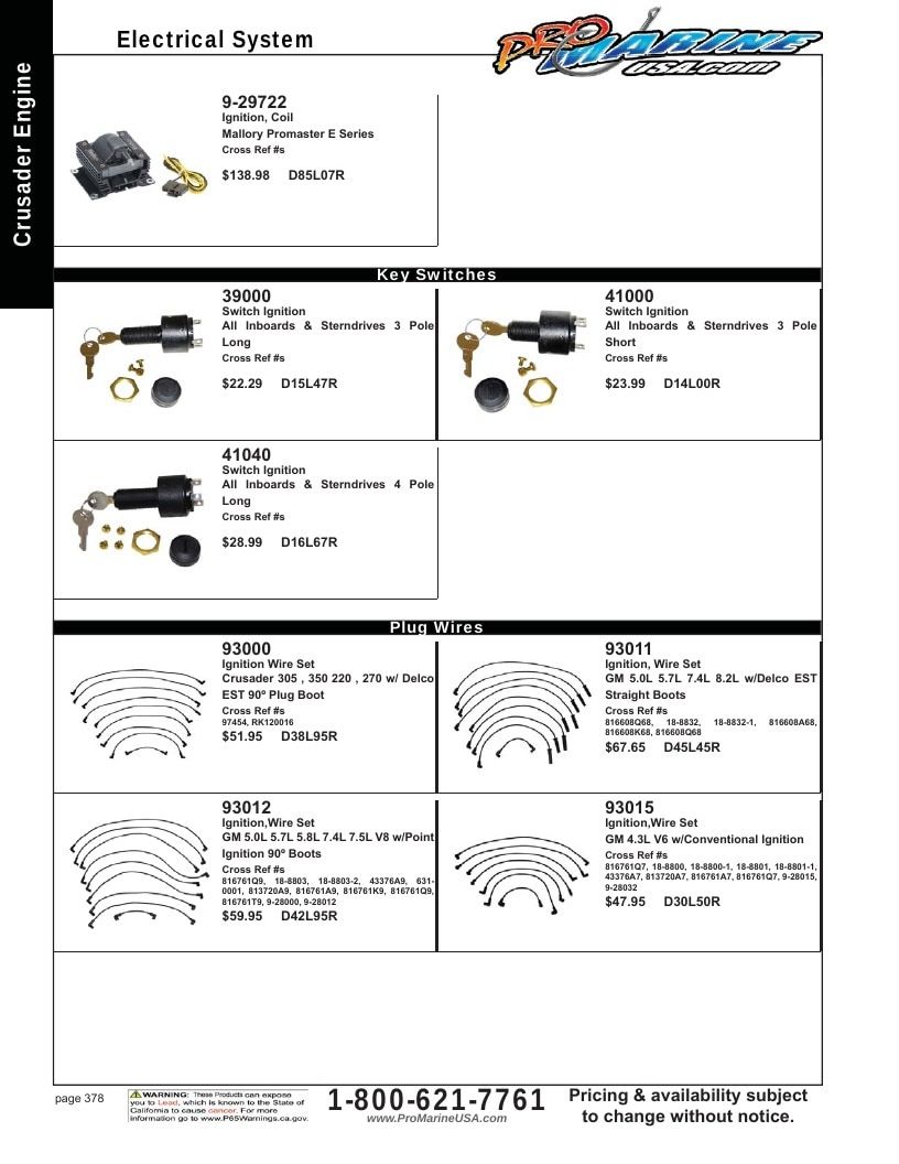Pro Marine USA Inboard and Sterndrive Parts Catalog Weekly Ad January 1 - December 31, 2026