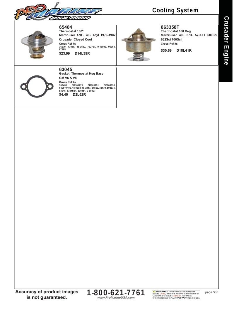 Pro Marine USA Inboard and Sterndrive Parts Catalog Weekly Ad January 1 - December 31, 2026