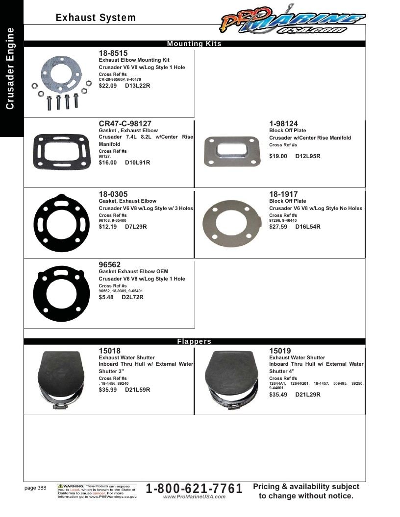Pro Marine USA Inboard and Sterndrive Parts Catalog Weekly Ad January 1 - December 31, 2026