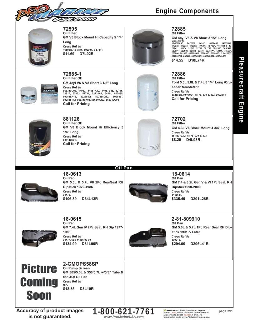 Pro Marine USA Inboard and Sterndrive Parts Catalog Weekly Ad January 1 - December 31, 2026