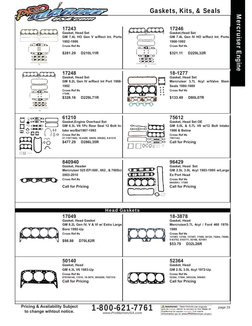 Pro Marine USA Inboard and Sterndrive Parts Catalog Weekly Ad January 1 - December 31, 2026