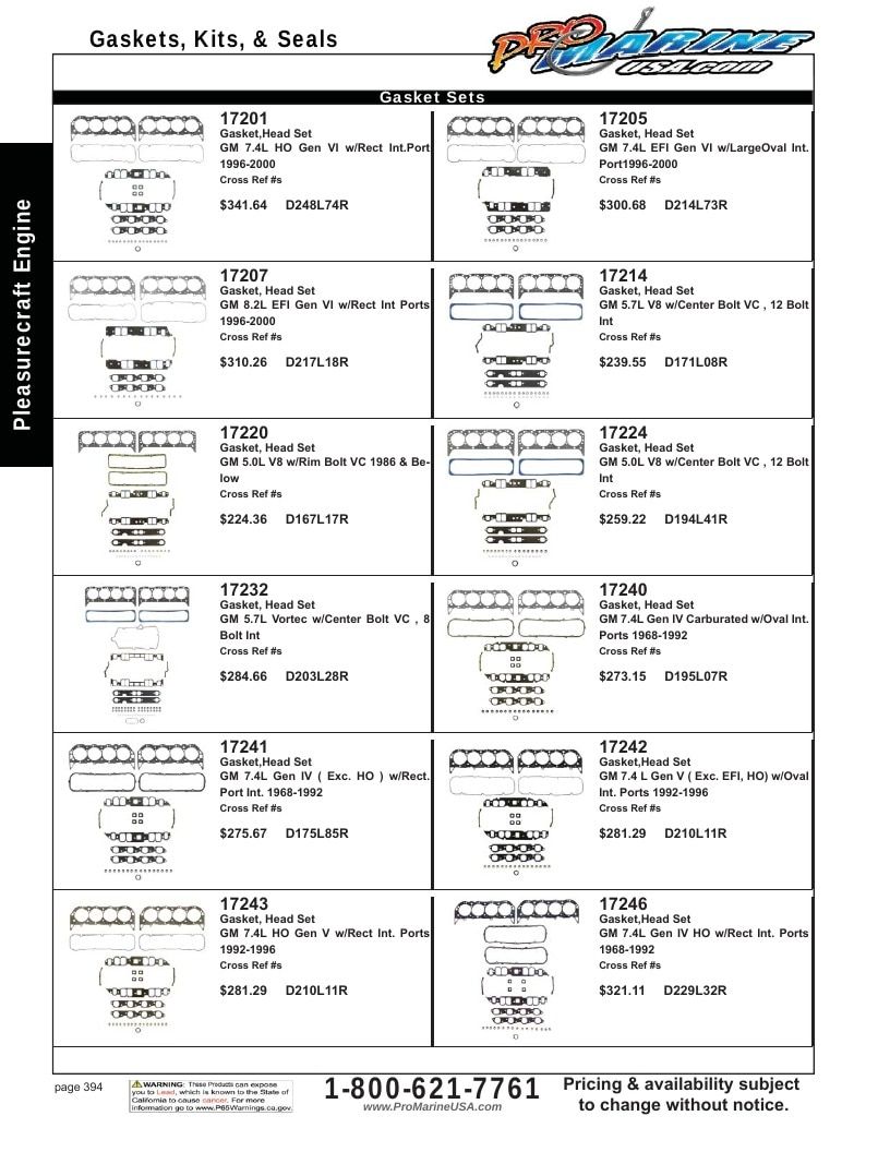 Pro Marine USA Inboard and Sterndrive Parts Catalog Weekly Ad January 1 - December 31, 2026