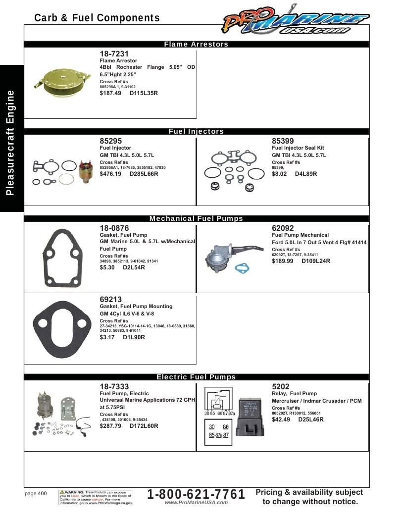 Pro Marine USA Inboard and Sterndrive Parts Catalog Weekly Ad January 1 - December 31, 2026