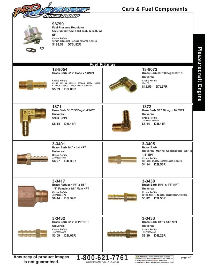 Pro Marine USA Inboard and Sterndrive Parts Catalog Weekly Ad January 1 - December 31, 2026