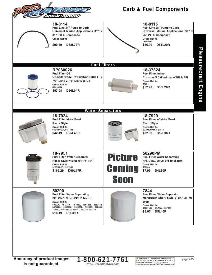 Pro Marine USA Inboard and Sterndrive Parts Catalog Weekly Ad January 1 - December 31, 2026