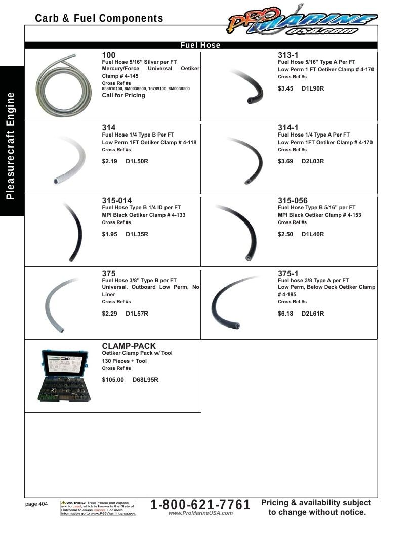 Pro Marine USA Inboard and Sterndrive Parts Catalog Weekly Ad January 1 - December 31, 2026