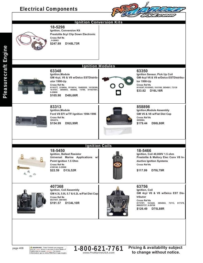 Pro Marine USA Inboard and Sterndrive Parts Catalog Weekly Ad January 1 - December 31, 2026
