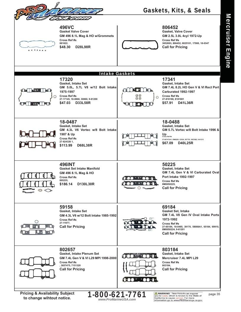Pro Marine USA Inboard and Sterndrive Parts Catalog Weekly Ad January 1 - December 31, 2026