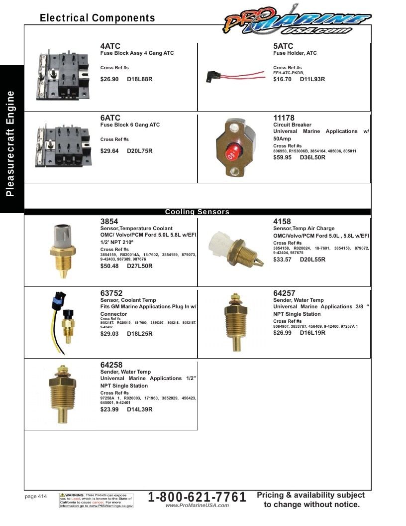 Pro Marine USA Inboard and Sterndrive Parts Catalog Weekly Ad January 1 - December 31, 2026