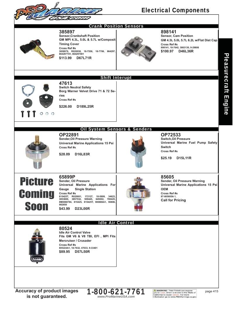 Pro Marine USA Inboard and Sterndrive Parts Catalog Weekly Ad January 1 - December 31, 2026