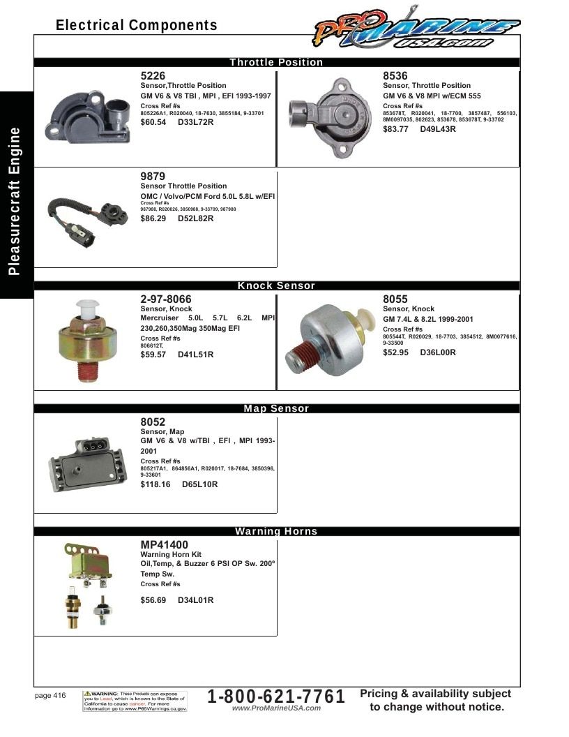 Pro Marine USA Inboard and Sterndrive Parts Catalog Weekly Ad January 1 - December 31, 2026