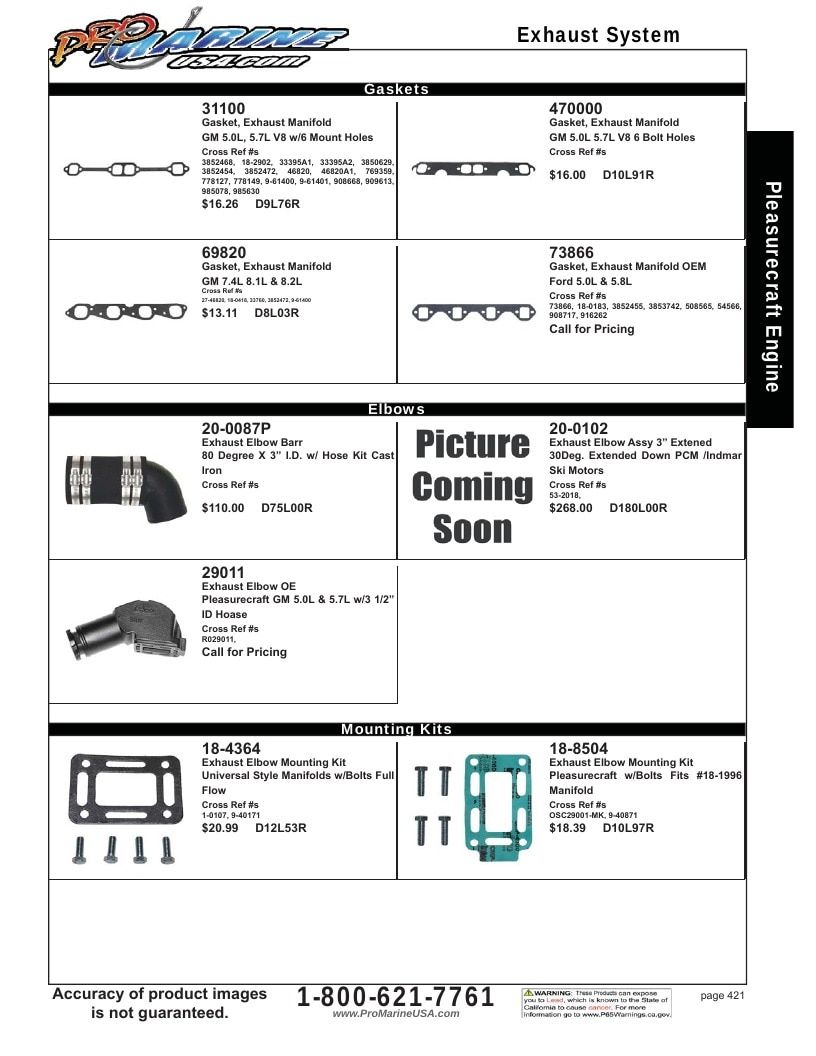 Pro Marine USA Inboard and Sterndrive Parts Catalog Weekly Ad January 1 - December 31, 2026