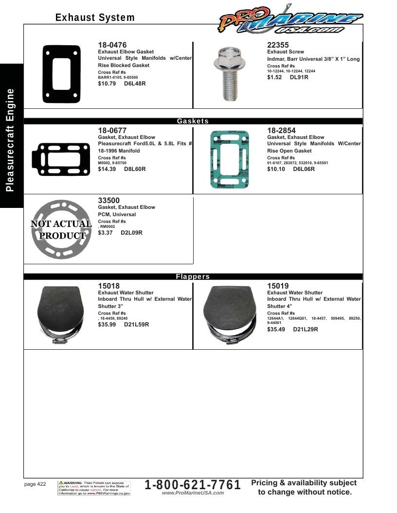 Pro Marine USA Inboard and Sterndrive Parts Catalog Weekly Ad January 1 - December 31, 2026