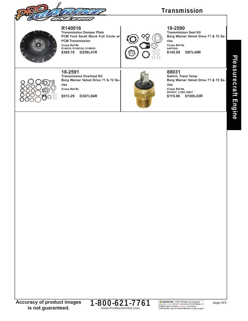 Pro Marine USA Inboard and Sterndrive Parts Catalog Weekly Ad January 1 - December 31, 2026