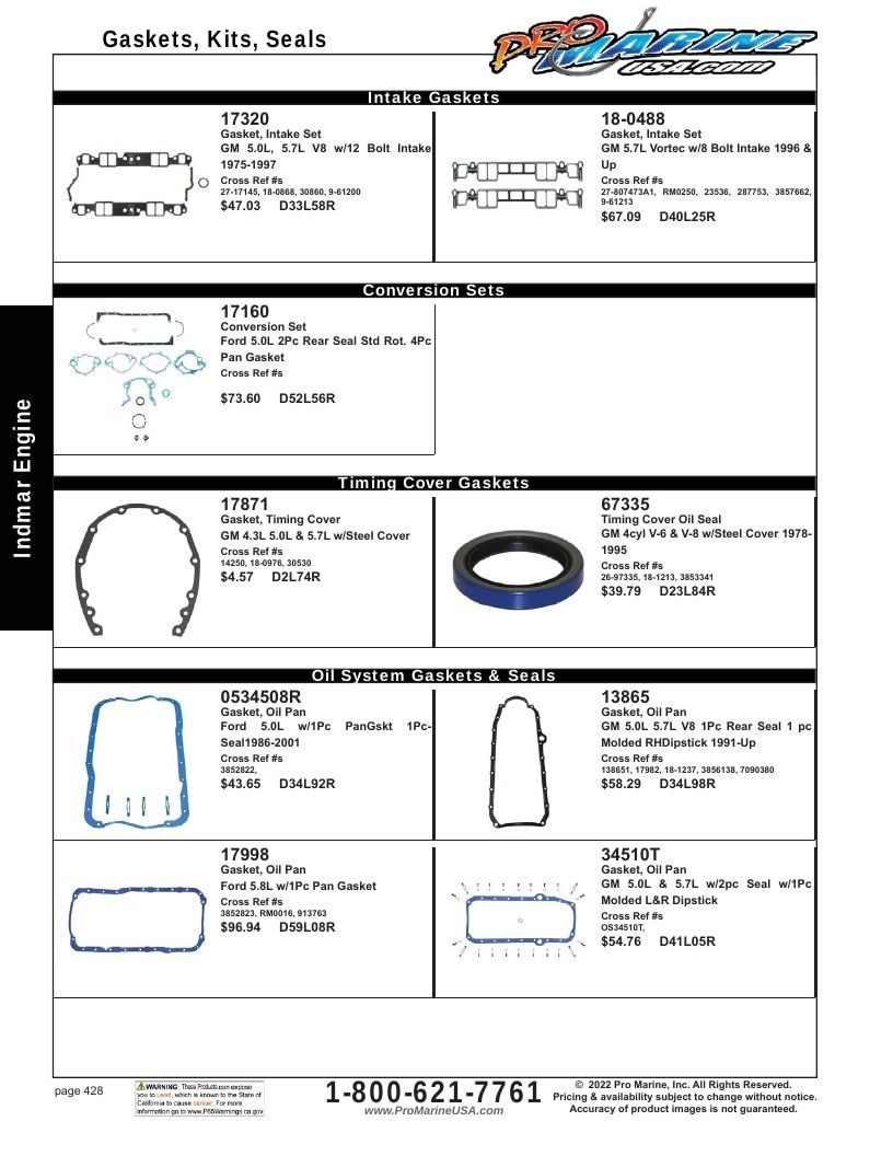 Pro Marine USA Inboard and Sterndrive Parts Catalog Weekly Ad January 1 - December 31, 2026