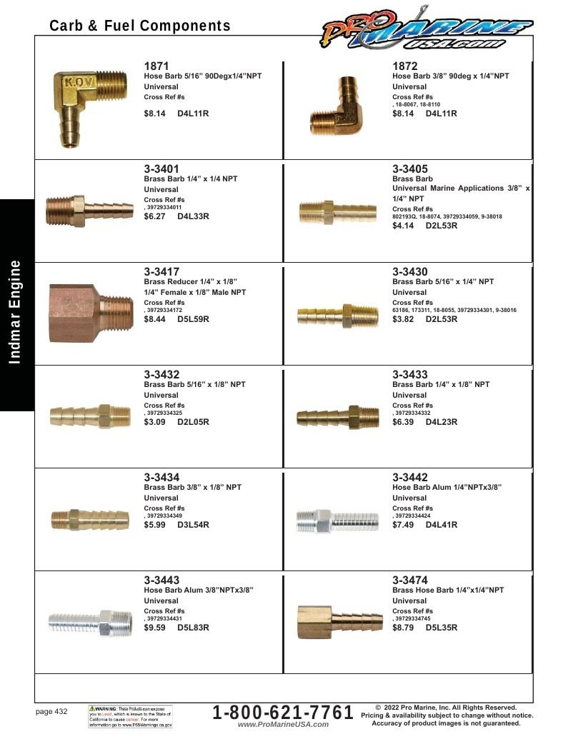 Pro Marine USA Inboard and Sterndrive Parts Catalog Weekly Ad January 1 - December 31, 2026